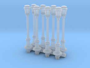 City Lamp Post (x8) 1/120 in Clear Ultra Fine Detail Plastic