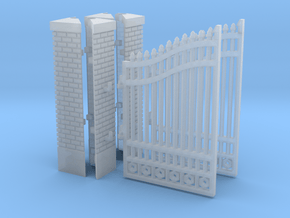 Gate post (N 1:160 - TT 1:120) in Clear Ultra Fine Detail Plastic