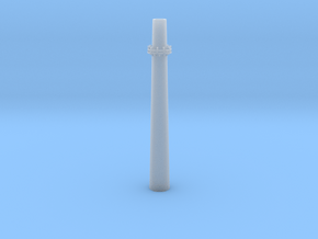 Industrial Smoke Stack 1/100 in Clear Ultra Fine Detail Plastic