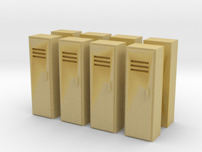 Locker (x8) 1/100 in Tan Fine Detail Plastic