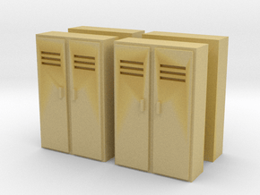 Double Locker (x4) 1/100 in Tan Fine Detail Plastic