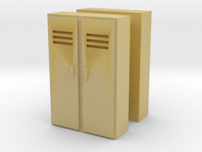 Double Locker (x2) 1/76 in Tan Fine Detail Plastic