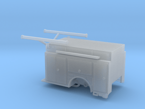 1/64 KME Camden engine body w/ compartment doors in Clear Ultra Fine Detail Plastic