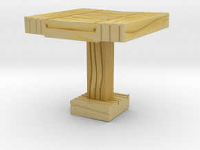 Wooden Coffee Table 1/35 in Tan Fine Detail Plastic