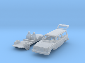 Volvo 245 DL with open tailgate (N 1:160) in Clear Ultra Fine Detail Plastic