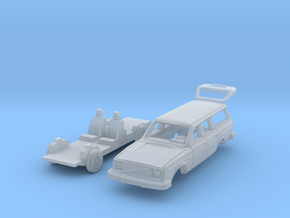 Volvo 245 DL with open tailgate (TT 1:120) in Clear Ultra Fine Detail Plastic