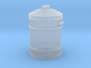 Garbage Can 1/12 in Clear Ultra Fine Detail Plastic