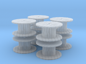 Cable Spool (x8) 1/200 in Clear Ultra Fine Detail Plastic