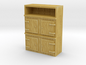 Wooden Cabinet 1/76 in Tan Fine Detail Plastic