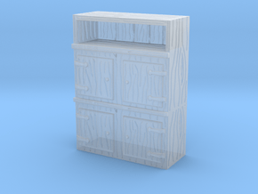 Wooden Cabinet 1/48 in Clear Ultra Fine Detail Plastic