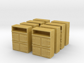 Wooden Cabinet (x8) 1/285 in Tan Fine Detail Plastic