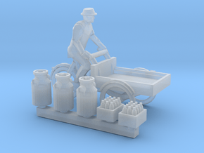 Milk tricycle (N 1:160) in Clear Ultra Fine Detail Plastic