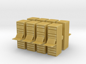 Computer Server (x8) 1/220 in Tan Fine Detail Plastic