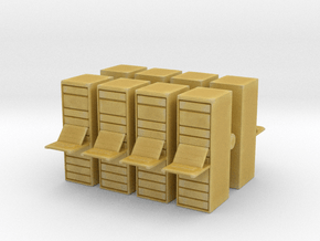 Computer Server (x8) 1/160 in Tan Fine Detail Plastic