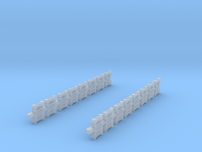32x Isolatoren für Masten (TT 1:120) in Clear Ultra Fine Detail Plastic