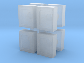 Fire Hose Box (x8) 1/64 in Clear Ultra Fine Detail Plastic