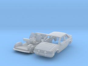 Ford Escort XR3i (TT 1:120) in Clear Ultra Fine Detail Plastic
