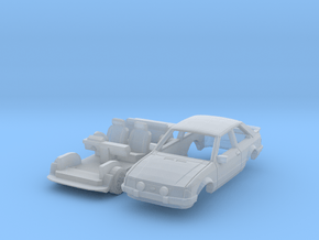 Ford Escort XR3i (British N 1:148) in Clear Ultra Fine Detail Plastic