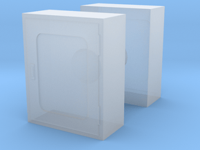 Fire Hose Box (x2) 1/43 in Clear Ultra Fine Detail Plastic