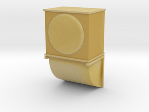 Wall Air Conditioning Unit 1/24 in Tan Fine Detail Plastic