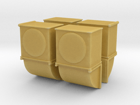 Wall Air Conditioning Unit (x4) 1/144 in Tan Fine Detail Plastic
