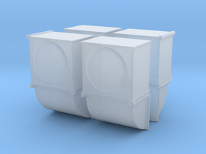 Wall Air Conditioning Unit (x4) 1/144 in Clear Ultra Fine Detail Plastic