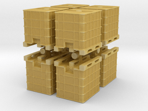 IBC Container Tank (x8) 1/144 in Tan Fine Detail Plastic