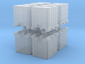 IBC Container Tank (x8) 1/160 in Clear Ultra Fine Detail Plastic