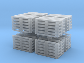 Euro Pallet Stack (x8) 1/87 in Clear Ultra Fine Detail Plastic