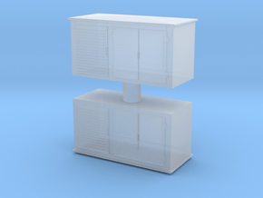 Electrical Cabinet (x2) 1/76 in Clear Ultra Fine Detail Plastic