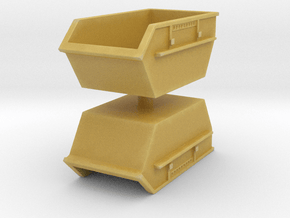 Construction Waste Container (x2) 1/100 in Tan Fine Detail Plastic