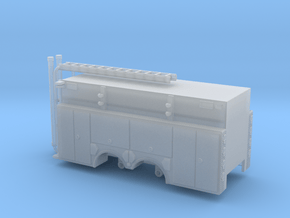 1/160 Pumper Tanker body compartment doors in Clear Ultra Fine Detail Plastic