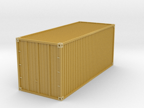 20 feet Container 1/87 in Tan Fine Detail Plastic