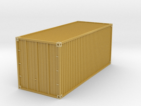 20 feet Container 1/76 in Tan Fine Detail Plastic
