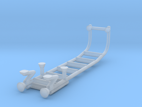 1/87 rear body ladder 3 in Clear Ultra Fine Detail Plastic