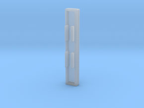 1/87 single arm Ladder Rack "simulated" in Clear Ultra Fine Detail Plastic