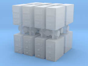 Office Cabinet (x16) 1/100 in Clear Ultra Fine Detail Plastic