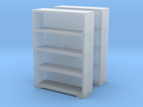 Bookshelf (x2) 1/76 in Clear Ultra Fine Detail Plastic