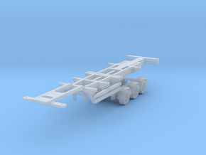 Container chassis (N 1:160) in Clear Ultra Fine Detail Plastic