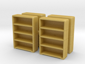 Bookshelf (x4) 1/120 in Tan Fine Detail Plastic