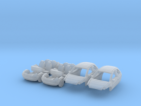 SET 2x Ford Ka (British N 1:148) in Clear Ultra Fine Detail Plastic