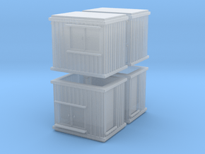 10 ft Office Container (x4) 1/285 in Clear Ultra Fine Detail Plastic