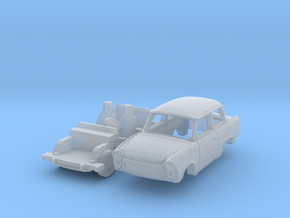 Trabant 601 Limousine '80 (N 1:160) in Clear Ultra Fine Detail Plastic