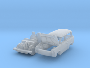 Trabant 601 Universal mit offener Haube (N 1:160) in Clear Ultra Fine Detail Plastic