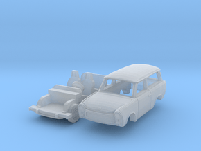 Trabant 601 Universal (TT 1:120) in Clear Ultra Fine Detail Plastic
