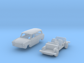Trabant 601 Universal '65 (N 1:160) in Clear Ultra Fine Detail Plastic