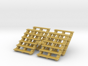 Wooden Stairs (x4) 1/56 in Tan Fine Detail Plastic