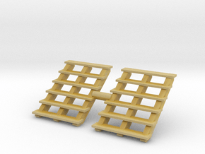 Wooden Stairs (x2) 1/43 in Tan Fine Detail Plastic