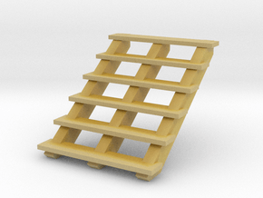 Wooden Stairs 1/35 in Tan Fine Detail Plastic