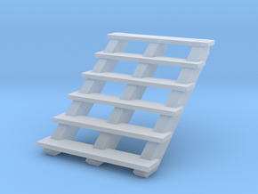 Wooden Stairs 1/12 in Clear Ultra Fine Detail Plastic